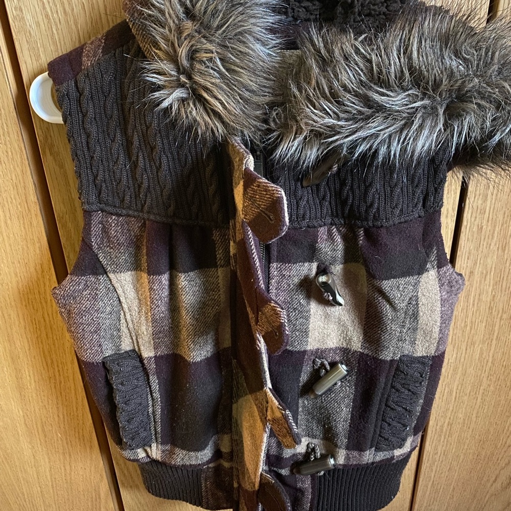 BKE Buckle Wool Vest